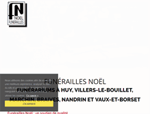 Tablet Screenshot of funeraillesnoel.be